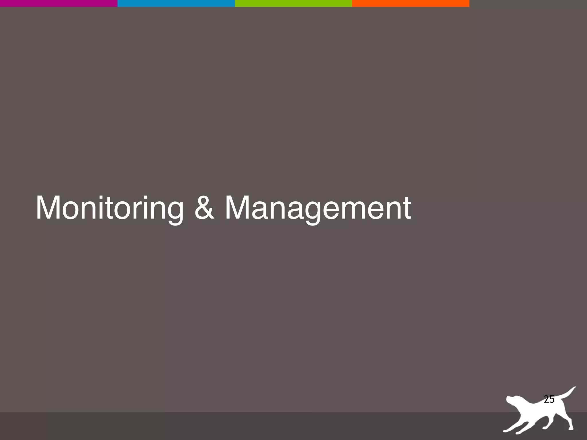 Monitoring & Management
25
 