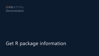 Get R package information
 