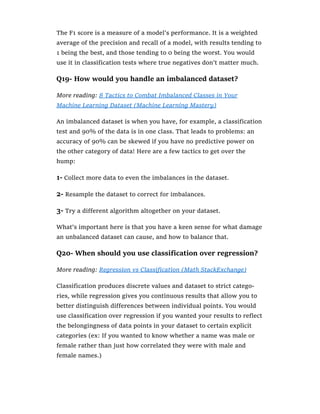 Machine Learning Interview Questions Answers | PDF