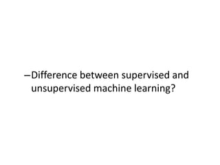 Machine learning interviews day1 | PPTX