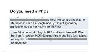 Do you need a PhD?
 