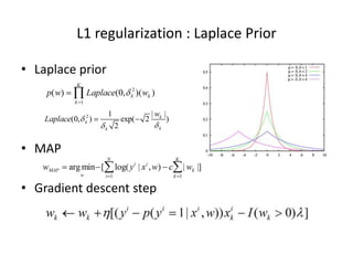K-­‐Nearest	
  Neighbor	
  classiﬁer	
  
K=15	
  

K=1	
  

 