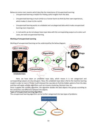 MACHINE LEARNING Notes by Dr. K. Adisesha | PDF