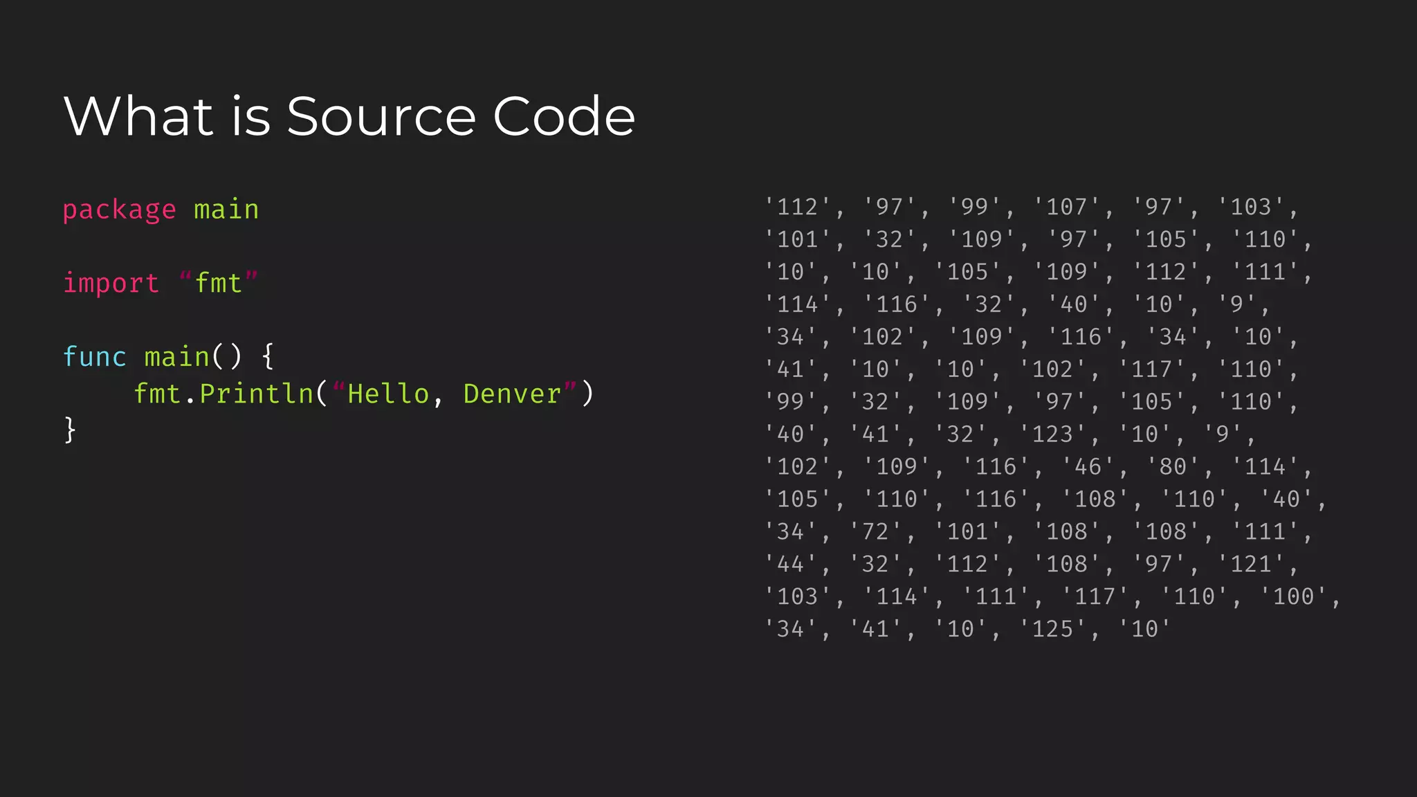 Machine learning on Go Code | PPT
