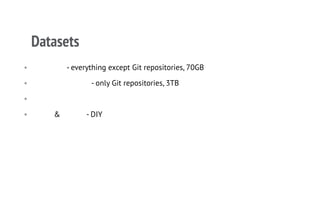 Machine learning on source code | PDF