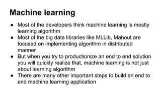 Machine learning pipeline with spark ml | PPT