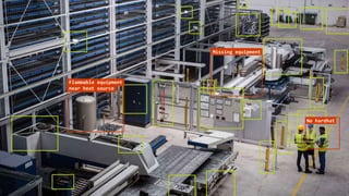 Flammable equipment
near heat source
Missing equipment
No hardhat
 