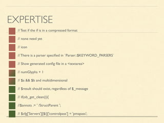 EXPERTISE
// Test if the if is in a compressed format
// none need yet
// icon
// There is a parser speciﬁed in `Parser::$KEYWORD_PARSERS`
// Show generated conﬁg ﬁle in a <textarea>
// numGlyphs + 1
// $a && $b and multidimensional
// $result should exist, regardless of $_message
// if(ob_get_clean()){
//$annots .= ' /StructParent ';
// $cfg['Servers'][$i]['controlpass'] = 'pmapass';
 