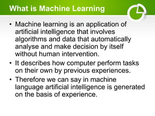 Machine Learning ppt.pptx | Technology Industry | Industries
