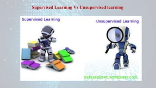 Supervised Learning Vs Unsupervised learning
 