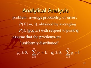 Analytical Analysis 