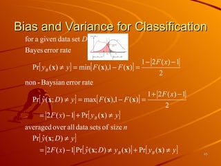 Bias and Variance for Classification 