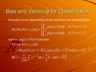 Bias and Variance for Classification 