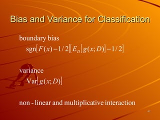 Bias and Variance for Classification 