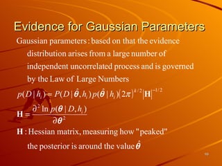 Evidence for Gaussian Parameters  