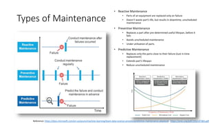 Machine Learning & Predictive Maintenance | PPTX