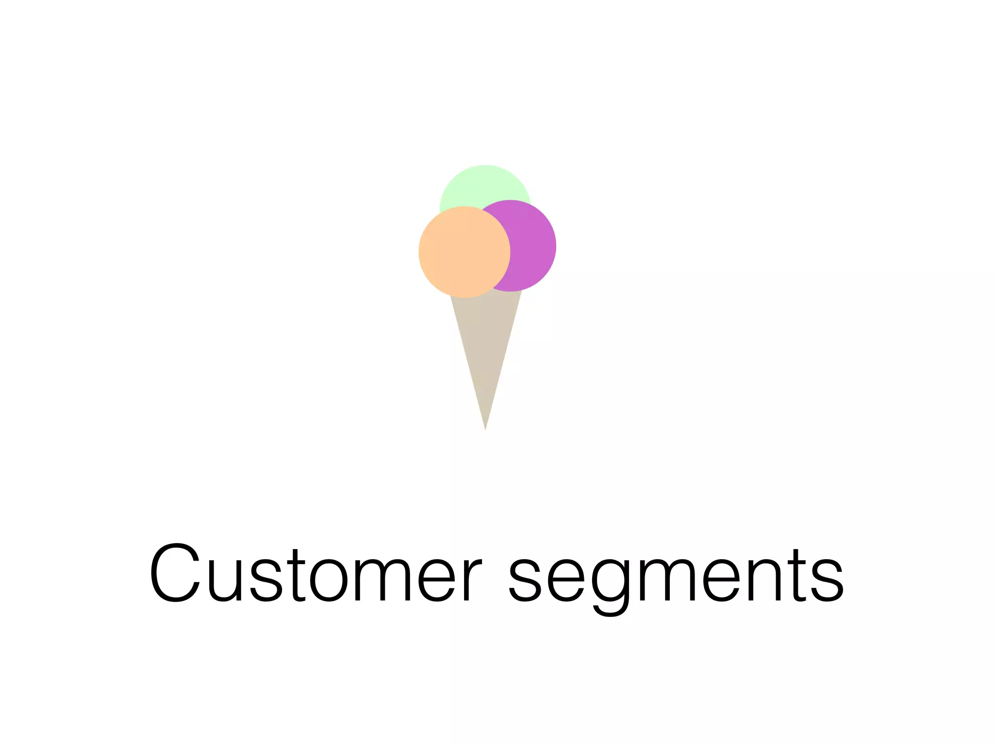 Customer segments
 