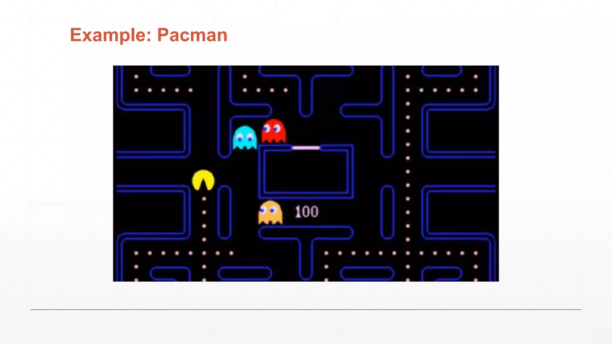 Example: Pacman
 