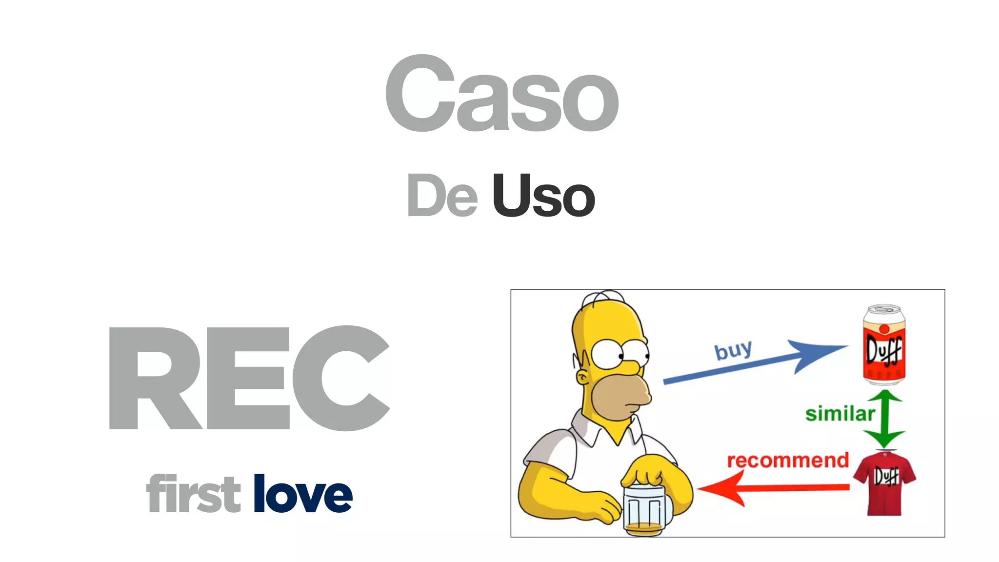 Caso
De Uso
REC
first love
 