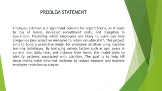 Machine learning project on employee attrition detection using.pptx