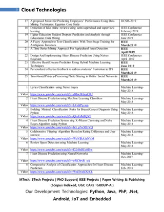 Machine learning projects | DOCX