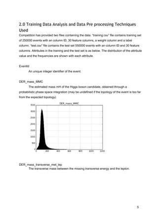 Higgs Boson Machine Learning Challenge Report | PDF