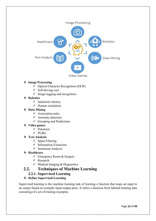 Machine learning Summer Training report | PDF