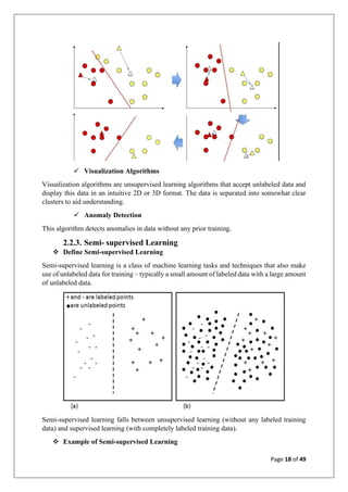 Machine learning Summer Training report | PDF