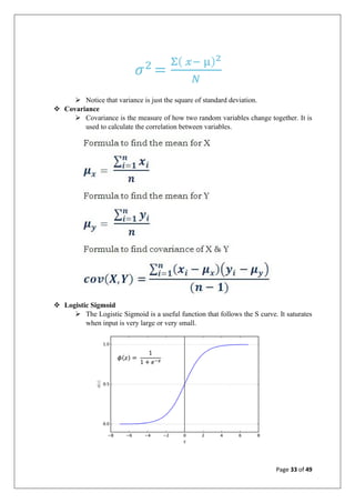 Machine learning Summer Training report | PDF
