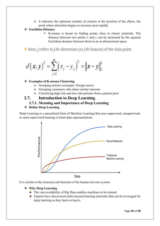 Machine learning Summer Training report | PDF