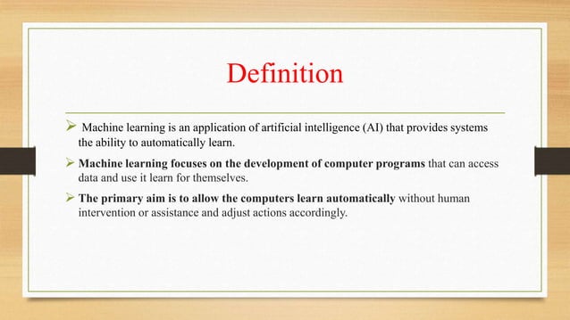 Machine learning seminar ppt | PPTX | Artificial Intelligence ...