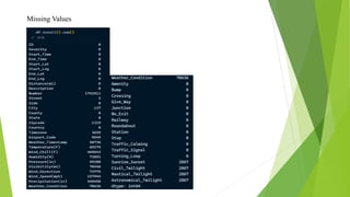 Missing Values
 