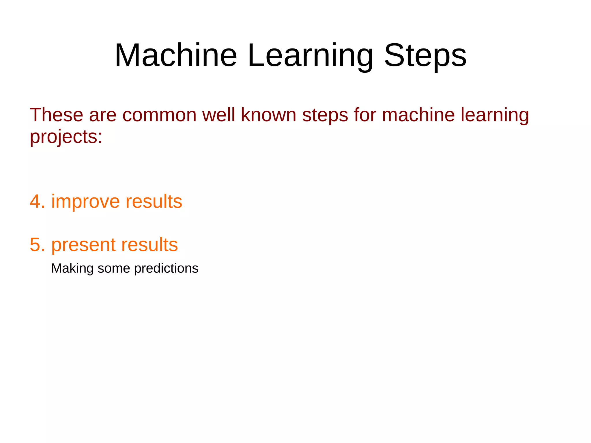 Quick Machine learning projects steps in 5 mins | ODP
