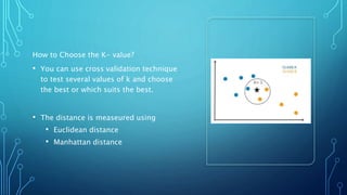 K Value Machine Learning Machine Learning techniques used in AI. | PPTX