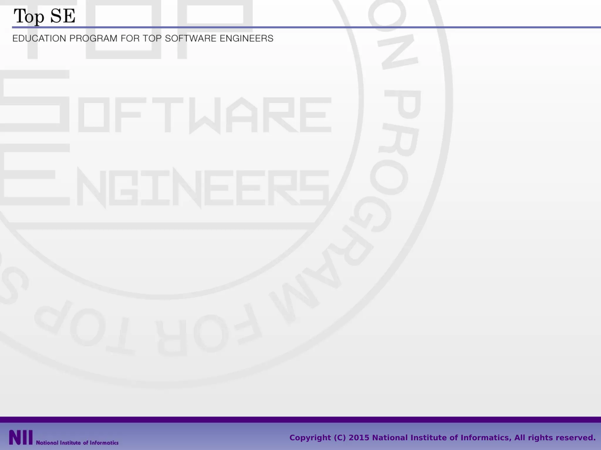 25
Copyright (C) 2015 National Institute of Informatics, All rights reserved.
 