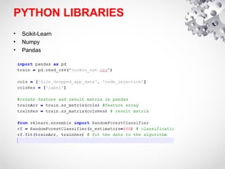 Malware Detection using Machine Learning | PPT