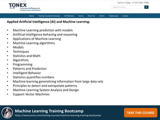 Machine Learning Training Bootcamp | PPT