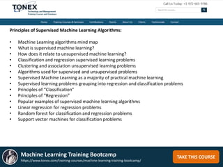 Machine Learning Training Bootcamp | PPTX