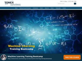 Machine Learning Training Bootcamp | PPTX