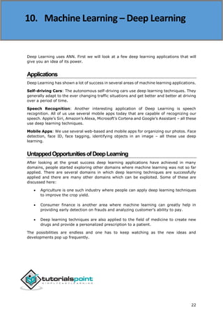 Machine learning tutorial | PDF