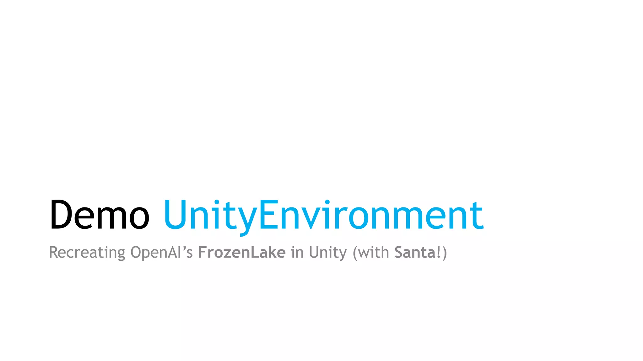 Machine Learning & Unity | PPT