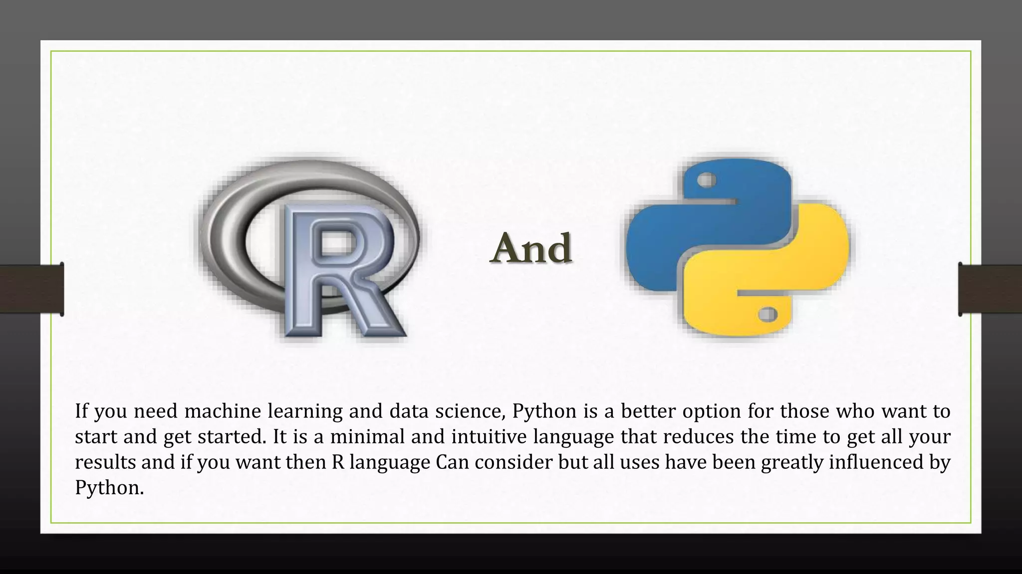 How Python can be used for machine learning? | PPT