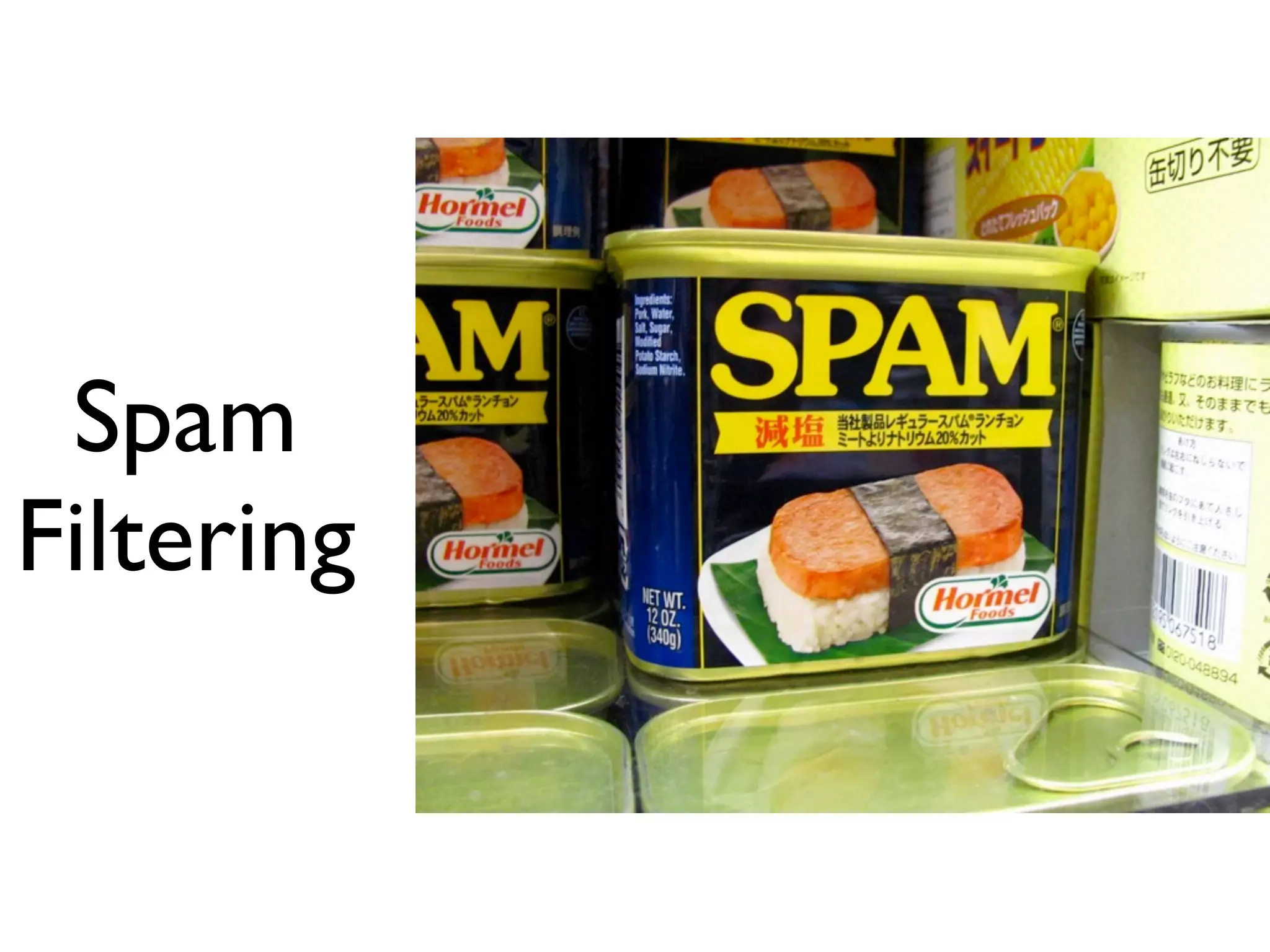 Spam
Filtering
 