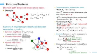 10
Link-Level Features
 