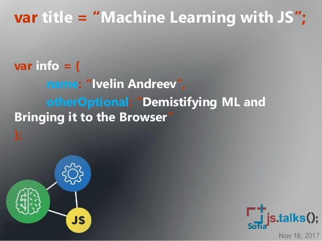 javascript in machine learning