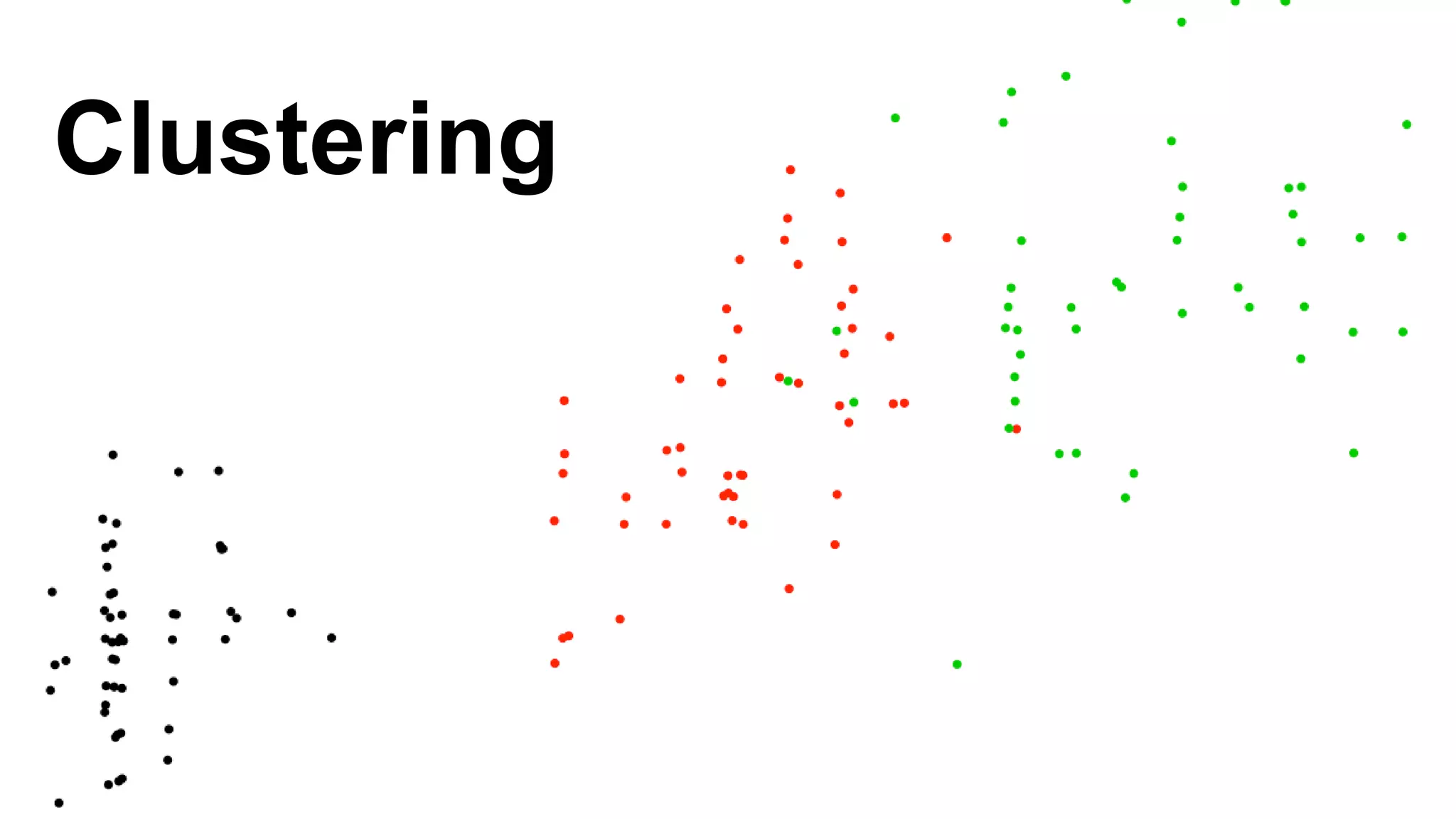 Clustering 
 