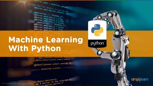 machine learning tutorial using python