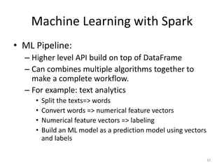 Large Scale Machine learning with Spark | PPTX