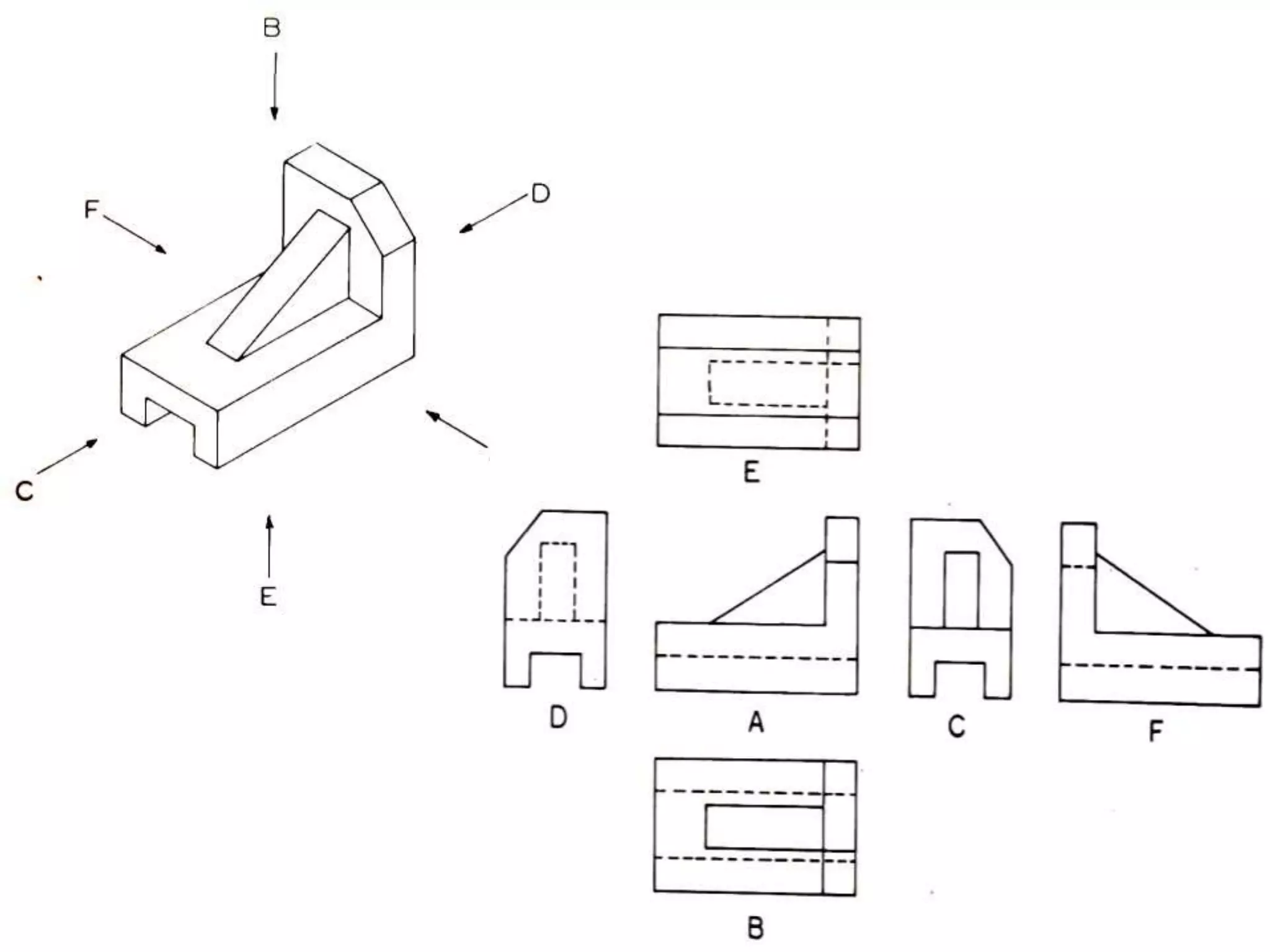 Machine parts orthographic projections | PPTX
