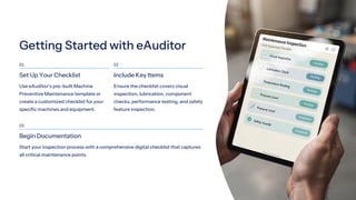 Machine Preventive Maintenance Inspection with eAuditor Audits and ...